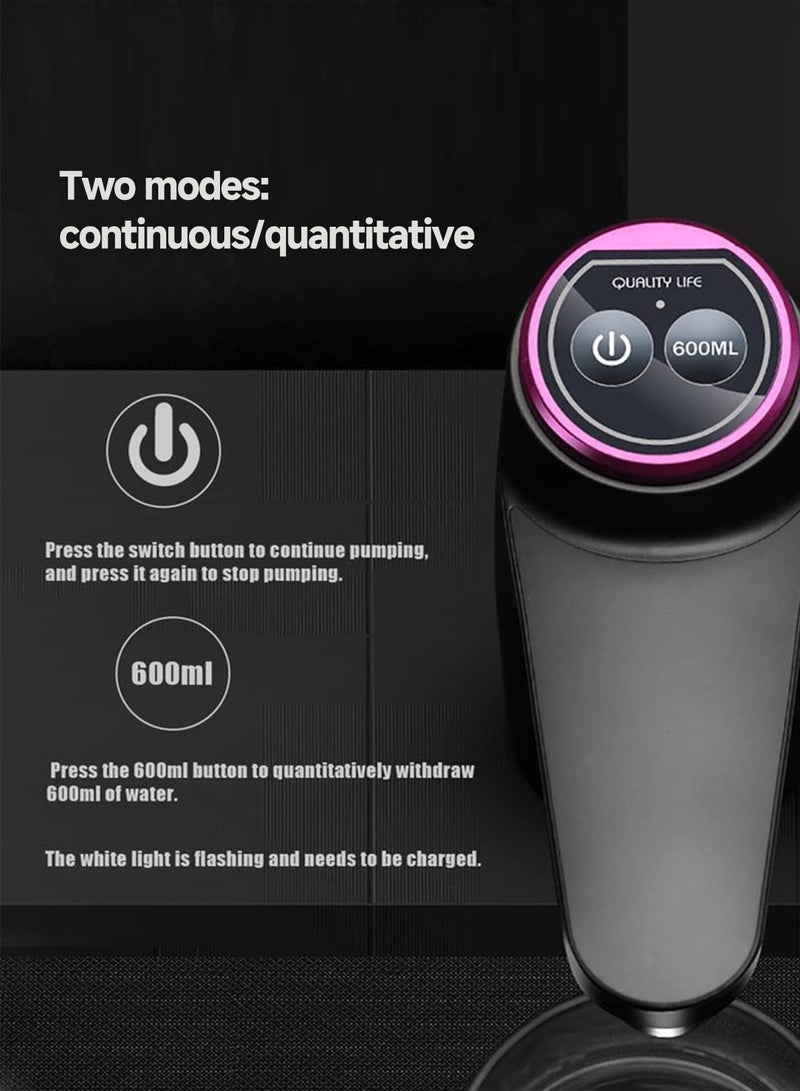 بريتيل مضخة موزع مياه لزجاجة سعة 5 جالون، مضخة مياه شرب كمية مجانية، مضخة كهربائية محمولة قابلة للشحن عبر منفذ USB، موزع متعدد الأغراض لغلاية V60، للاستخدام المنزلي والتخييم وركن القهوة - Image 3